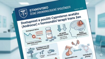 Stanovisko ČES k dostupnosti a bezpečnosti cyproteron acetátu v hormonální terapii trans žen